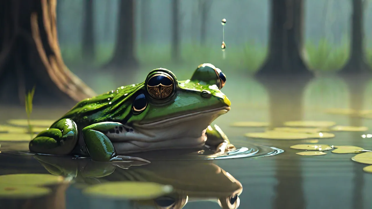 Designing a Mysterious Swamp Atmosphere with Croaking Frogs, Dripping Water, and Distant Howls on Audioscene.org